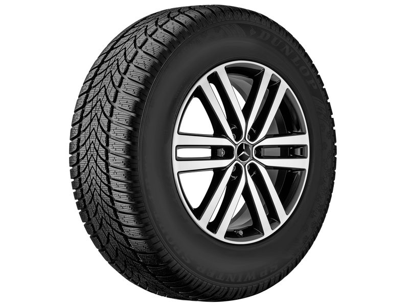 6-twin-spoke wheel, 48.3 cm (19-inch), high-sheen, X-Class, 255/55 R19/, black, A4704015700