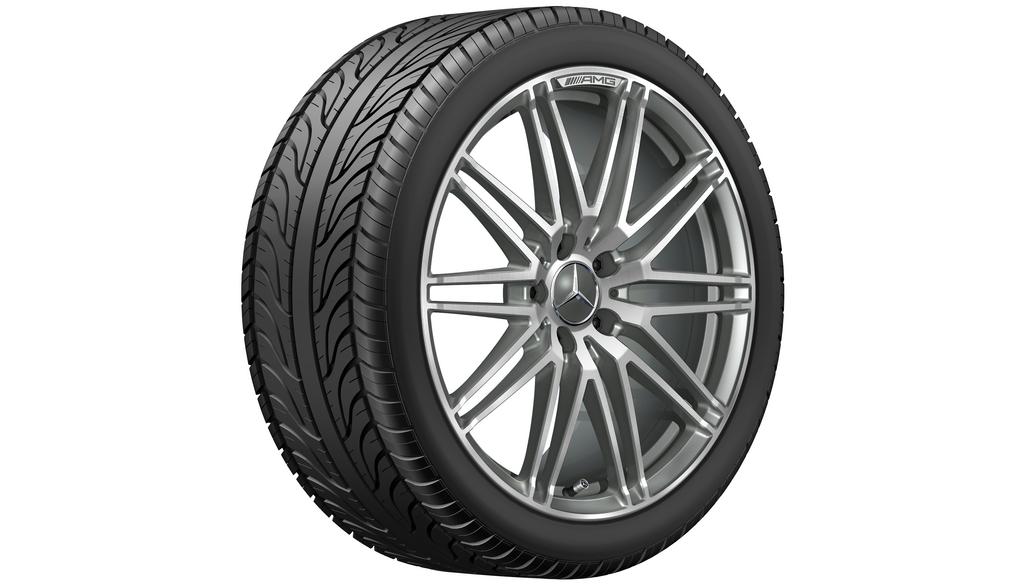 Cerchio forgiato AMG a 10 razze, 48,3 cm (19 pollici), lucido, AMG GT, 265/35 R19/, grigio titanio, A19040131007X21 Cerchio forgiato AMG a 10 razze, 48,3 cm (19 pollici), lucido, AMG GT, 265/35 R19/, grigio titanio, A19040131007X21