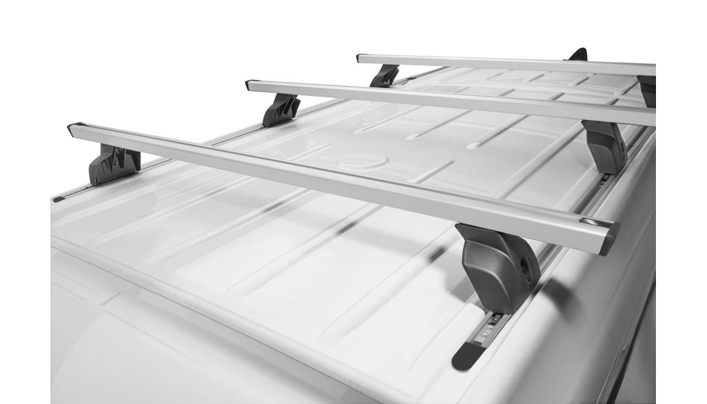 Basic roof rack, three crossbars, Sprinter, silver-colored, black, A9078900000 Basic roof rack, three crossbars, Sprinter, silver-colored, black, A9078900000