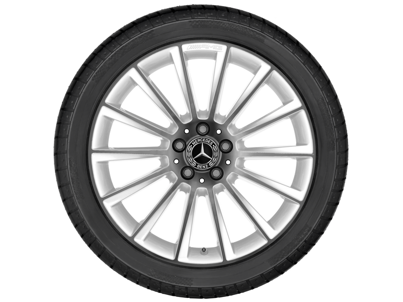 AMG Vielspeichen-Rad, 48,3 cm (19 Zoll), Felgenhorn glanzgedreht, GLA, 235/45 R19/, weiß, A15640128009Y55