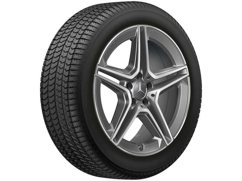 AMG 5-Doppelspeichen-Rad Glanzgedreht Tantalgrau, Bridgestone, Blizzak LM001 MO, 235/50 R19 99H, Winter, Q440141911370G22021