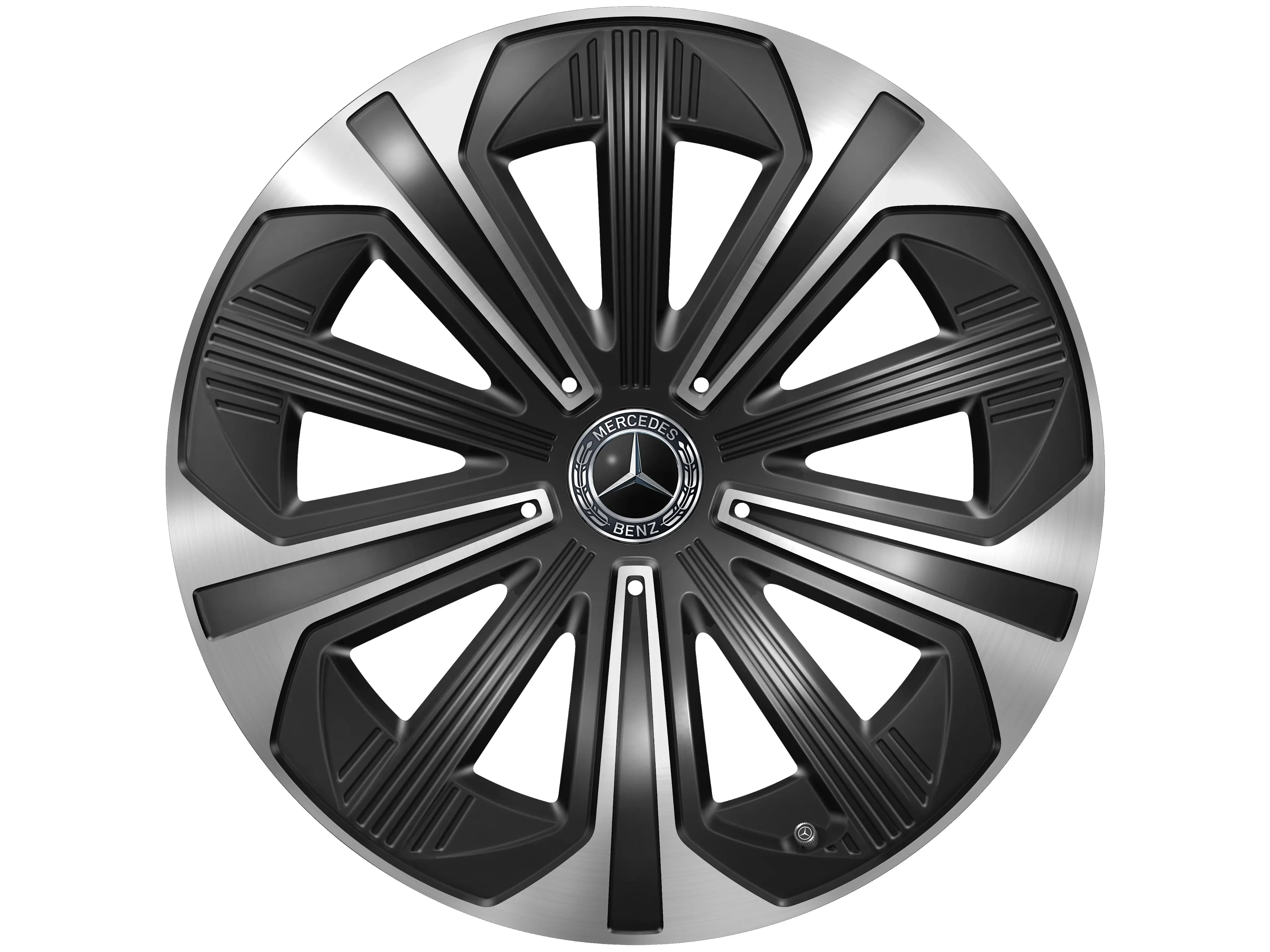 Wheel trim, for alloy wheels, 1-piece, 48.3 cm (19-inch), E-Class, black, A2144000300