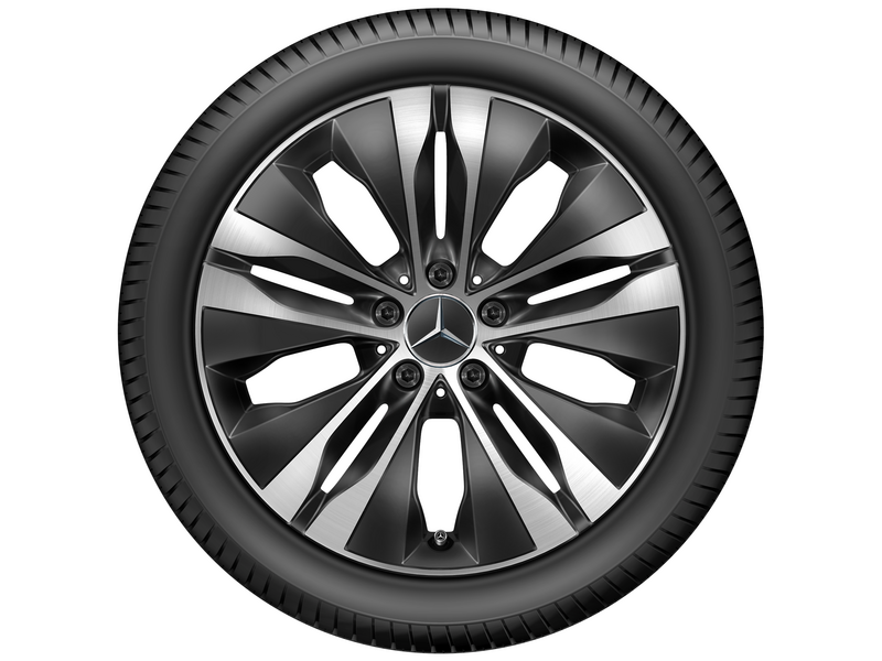 5-twin-spoke wheel, Aero, 45.7 cm (18-inch), high-sheen, C-Class, 225/45 R18/, black, A20640151007X23