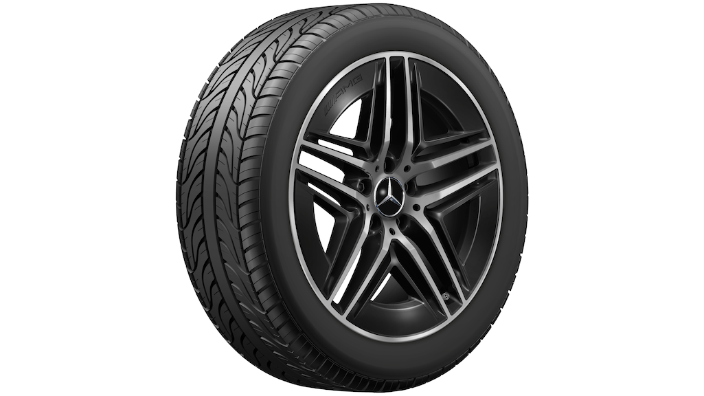 AMG 5-dubbelspaaks velg, zwart glans, Continental, PremiumContact 6 MO-V, 245/45 R19 102Y XL, zomer, Q440291110570