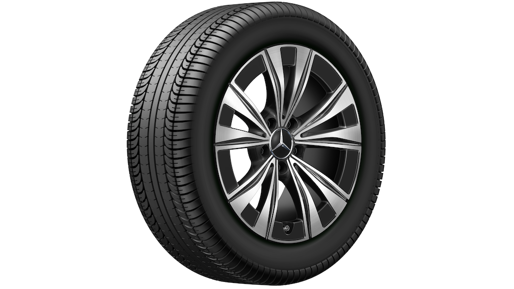 5-Doppelspeichen-Rad Schwarz Glanzgedreht, Michelin, Alpin 5 MO, 225/55 R17 97H, Winter, Q440141512760 5-Doppelspeichen-Rad Schwarz Glanzgedreht, Michelin, Alpin 5 MO, 225/55 R17 97H, Winter, Q440141512760