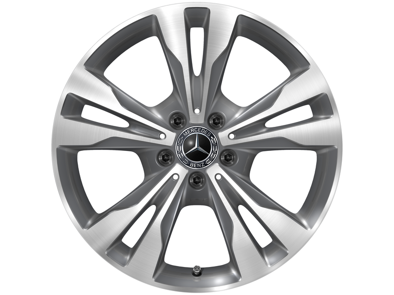 5-twin-spoke wheel Tremolit-metallic polished, Goodyear, Eagle F1 Asymmetric 3 MO-V, 245/45 R18 100W XL, summer, Q44029141023A