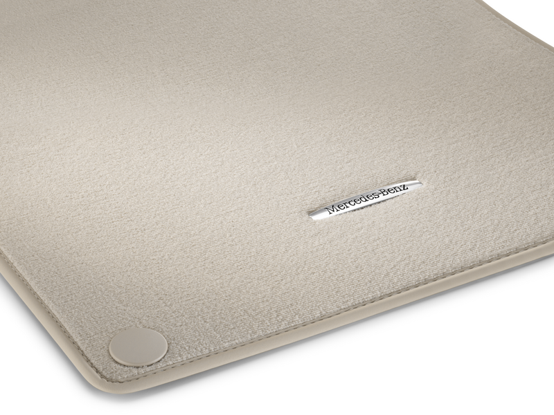 CLASSIC velour mats, set, 4-piece, S-Class, silk beige, A22268069028S84