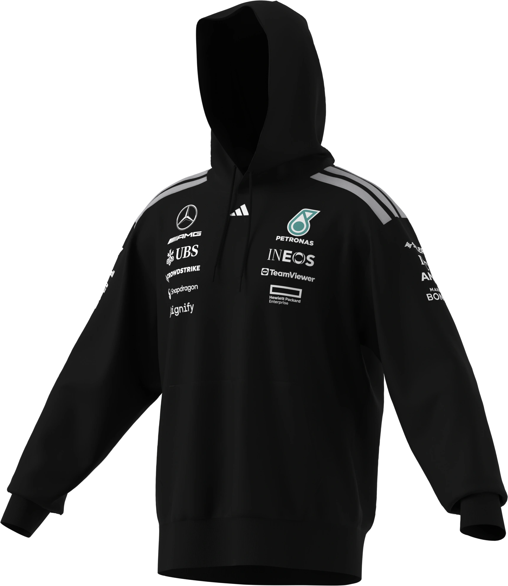 Sweathoody Herren, Fahrer, Mercedes-AMG F1, schwarz, B6799844 Sweathoody Herren, Fahrer, Mercedes-AMG F1, schwarz, B6799844