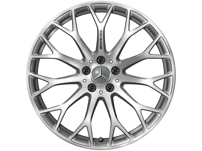 Mercedes-Benz Genuine complete winter AMG forged wheel in cross-spoke design, titanium gray, high-sheen, Pirelli, P Zero Winter MO1, 265/35 R20 102 V XL, HL, Winter, Q440141716170