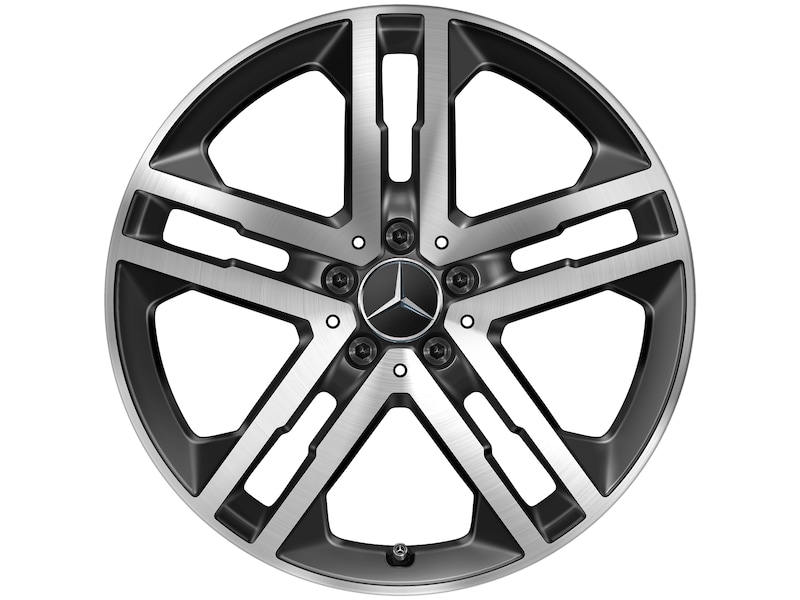 Mercedes-Benz Original Sommer-Komplettrad 5-Doppelspeichen schwarz glanzgedreht , Continental, EcoContact 6 MO, 235/50 R19 99 W None, Sommer, Q440651110810
