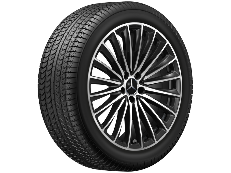 AMG Vielspeichen-Rad, 50,8 cm (20 Zoll), glanzgedreht, GLC, 285/40 R20/, schwarz, A25440109007X23