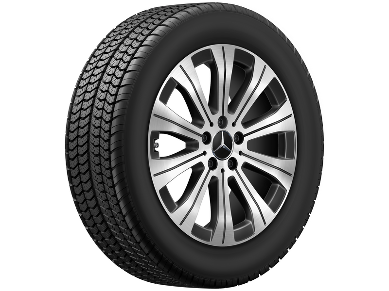 10-Speichen-Rad Schwarz Glanzgedreht, Pirelli, W SottoZero 3 MOE, 215/60 R18 102T XL, Winter, Q440561710160