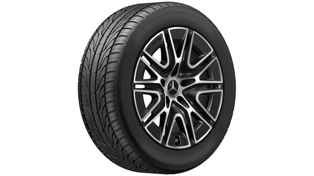 AMG 5-Doppelspeichen-Rad Schwarz Glanzgedreht, Falken, Eurowinter HS02 Pro MO, 275/50 R20 113V XL, Winter, Q440303910030