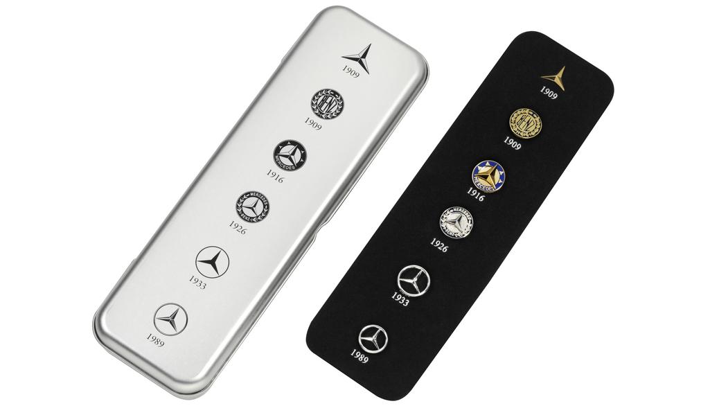 Spille, stelle storiche, set di 6, colore argento/nero, B66043065 Spille, stelle storiche, set di 6, colore argento/nero, B66043065