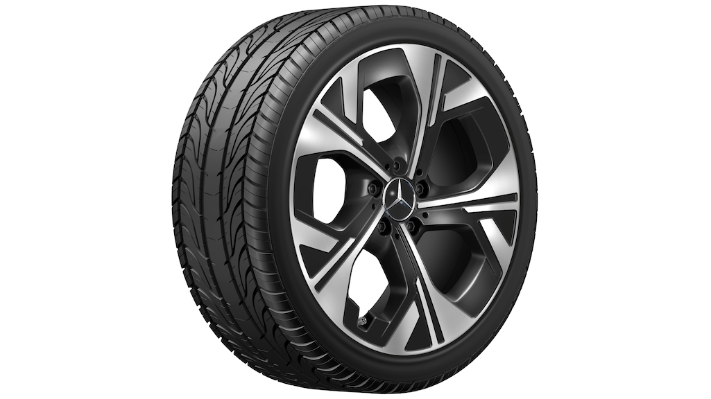 Mercedes-Benz Original Winter-Komplettrad 5-Loch Aero schwarz glanzgedreht , Michelin, Pilot Alpin 5 MO, 255/45 R19 104 H XL, Winter, Q440301511250