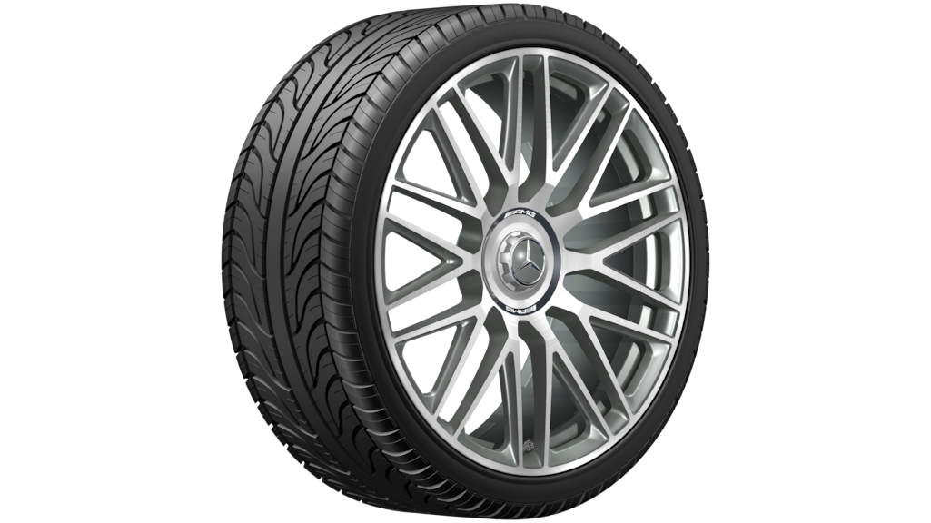 Cerchio forgiato AMG a razze incrociate, 53,3 cm (21 pollici), lucido, Classe E, 295/30 R21/, grigio Himalaya, A21440114007X21 Cerchio forgiato AMG a razze incrociate, 53,3 cm (21 pollici), lucido, Classe E, 295/30 R21/, grigio Himalaya, A21440114007X21