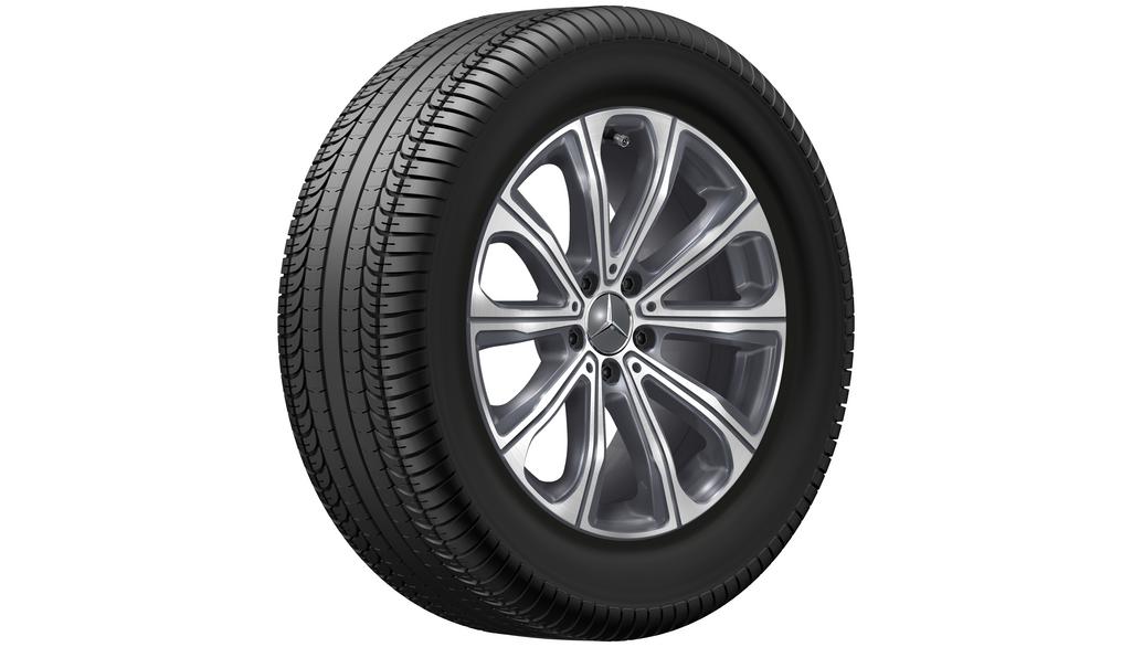 10-Speichen-Rad, 45,7 cm (18 Zoll), glanzgedreht, GLC, 235/60 R18/, tremolit-metallic, A25440145007X44 10-Speichen-Rad, 45,7 cm (18 Zoll), glanzgedreht, GLC, 235/60 R18/, tremolit-metallic, A25440145007X44