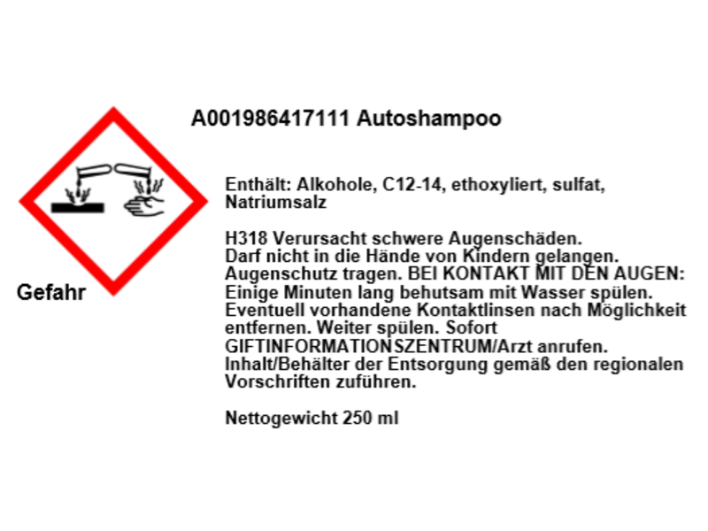 Car shampoo, SALEA001986417111