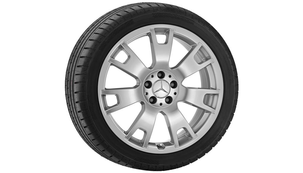 7-spaaks velg, 48,3 cm (19 inch), GLK, 255/45 R19/, sterling zilver, A20440153029709 7-spaaks velg, 48,3 cm (19 inch), GLK, 255/45 R19/, sterling zilver, A20440153029709