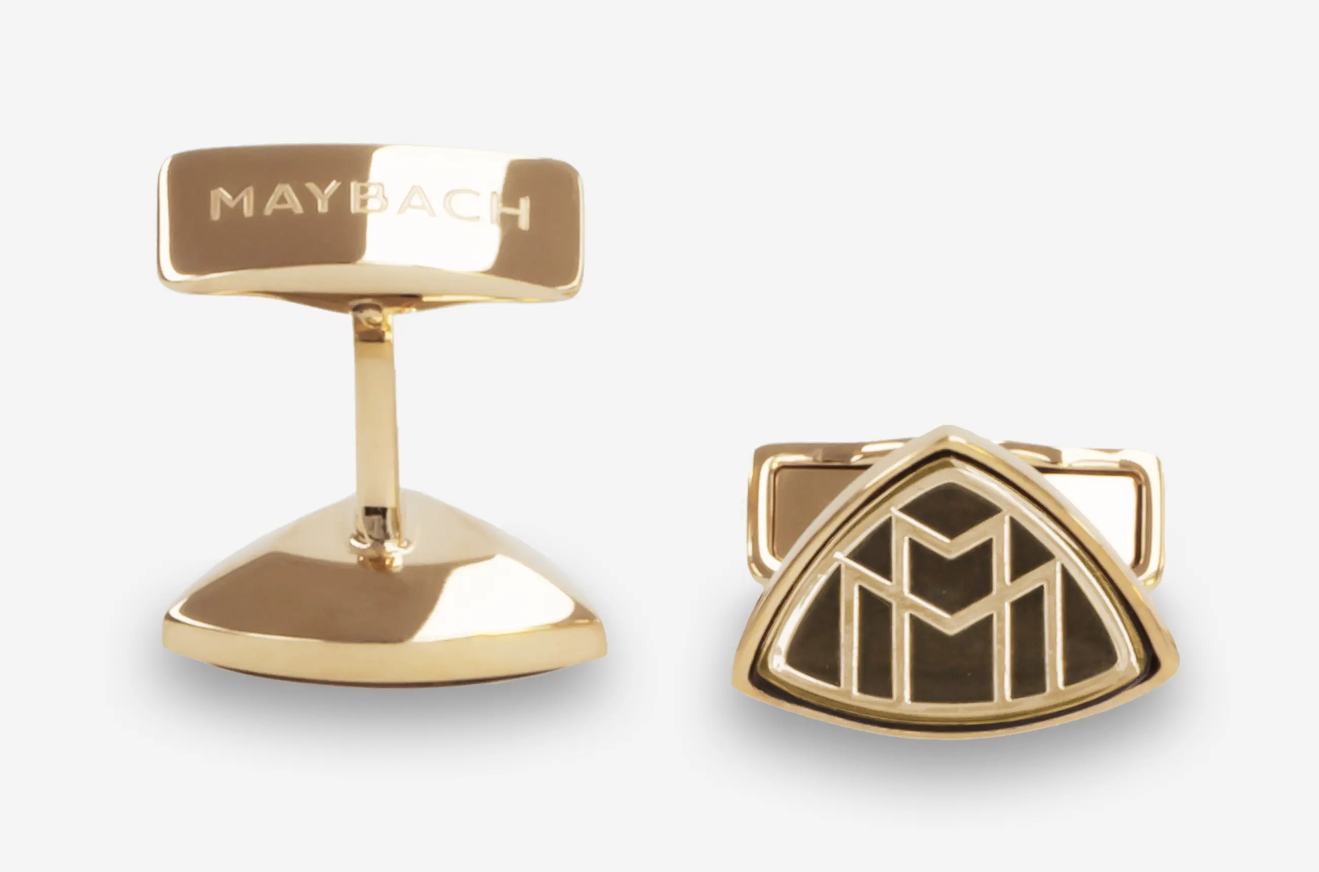Manschettenknöpfe, Herren, Mercedes-Maybach, schwarz/goldfarben, B67960433 Manschettenknöpfe, Herren, Mercedes-Maybach, schwarz/goldfarben, B67960433