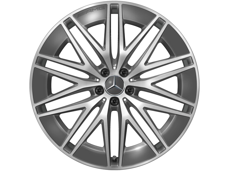 AMG Vielspeichen-Rad, 55,9 cm (22 Zoll), glanzgedreht, GLE, 285/40 R22/, tantalgrau, A16740145017Y51