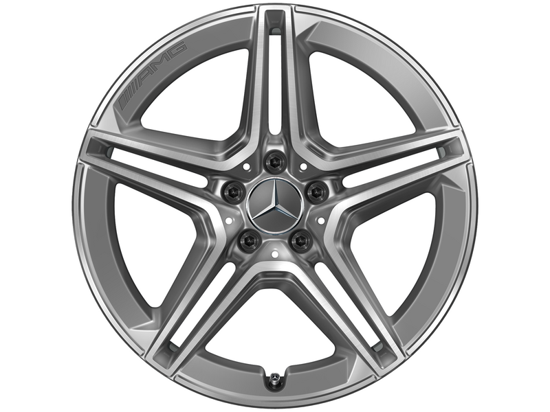 AMG 5-Doppelspeichen-Rad Glanzgedreht Tantalgrau, Bridgestone, Blizzak LM001 MO, 235/50 R19 99H, Winter, Q440141911370G12020