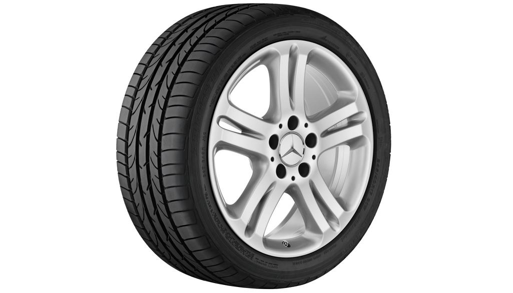 5-Doppelspeichen-Rad, 43,2 cm (17 Zoll), E-Klasse, 245/45 R17/, titansilber, B66474374