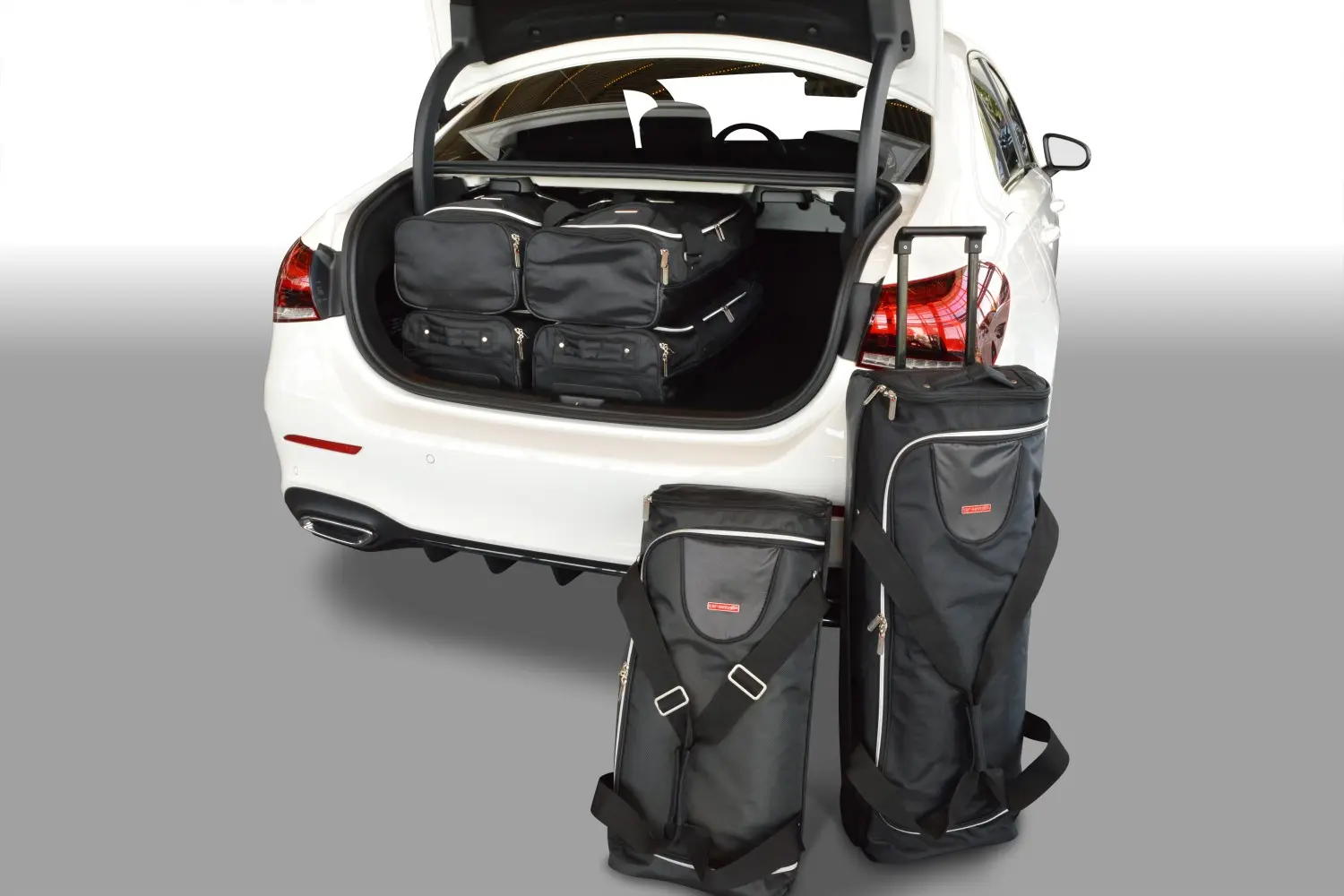 Travel bag set suitable for Mercedes-Benz A-Class (V177) 2018- 4-door saloon - black, CB-M26101S