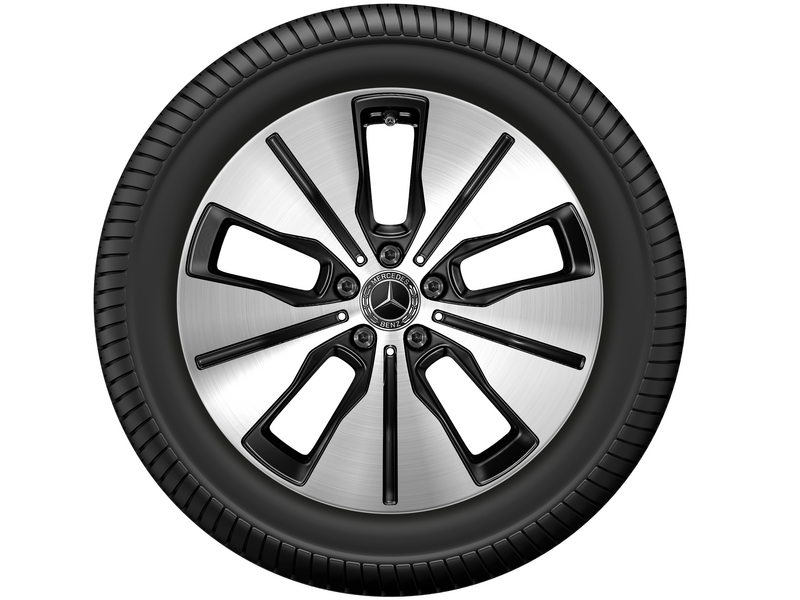 5-spoke wheel black polished, Bridgestone, Blizzak LM005 MO, 235/55 R19 105H XL, Winter, Q440301910260