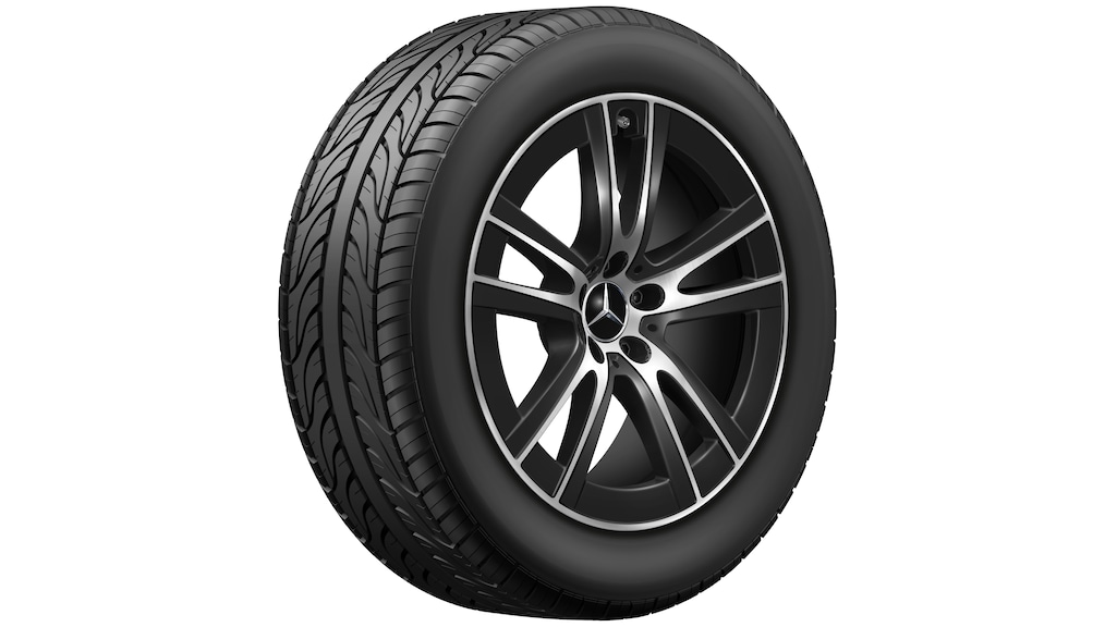5-Doppelspeichen-Rad Schwarz Glanzgedreht, Pirelli, Scorpion Winter 2 MO1, 255/50 R19 107V XL, Winter, Q440301712960
