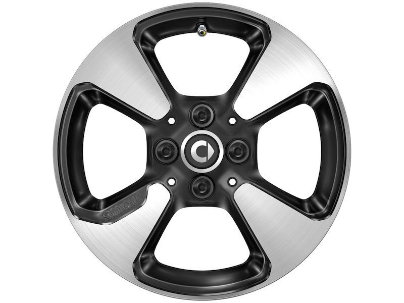 4-spoke alloy wheel, 38.1 cm (15-inch), high-sheen, smart, 185/60 R15/, black, A4534015801