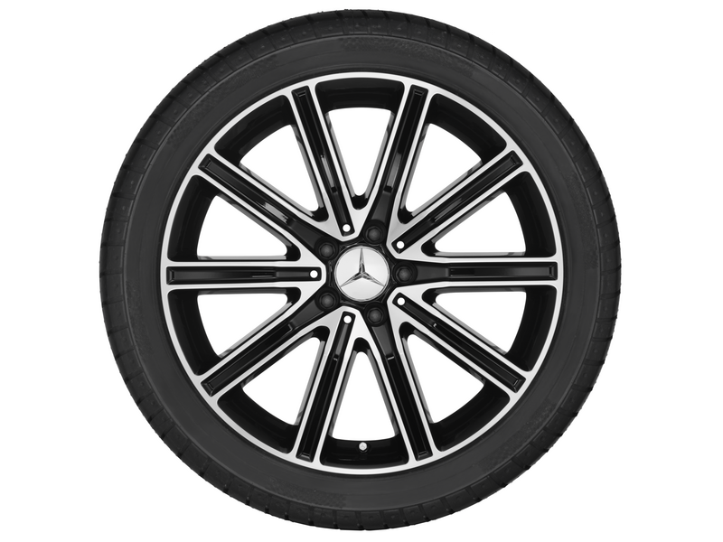 10-spoke wheel, 48.3 cm (19-inch), high-sheen, CLS, 285/30 R19/, black, A21840109027X23