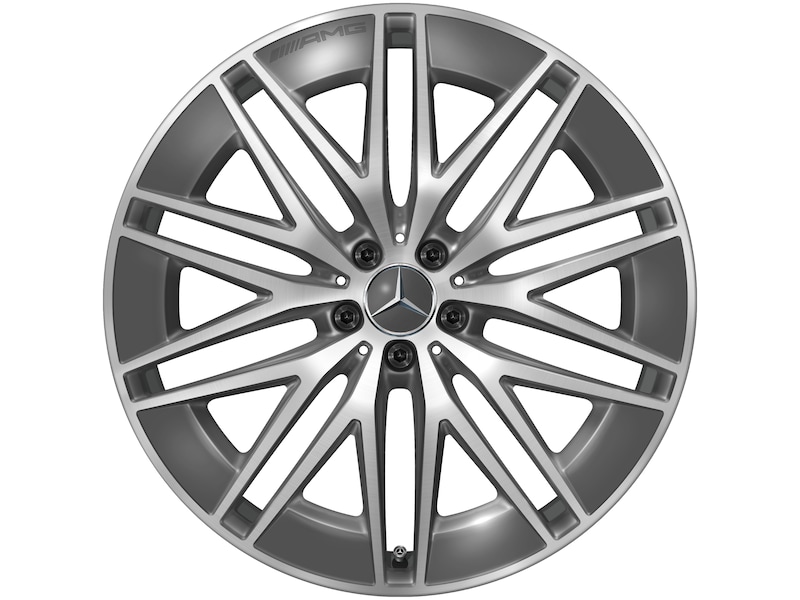 AMG Vielspeichen-Rad, 55,9 cm (22 Zoll), glanzgedreht, GLE, 325/35 R22/, tantalgrau, A16740146017Y51