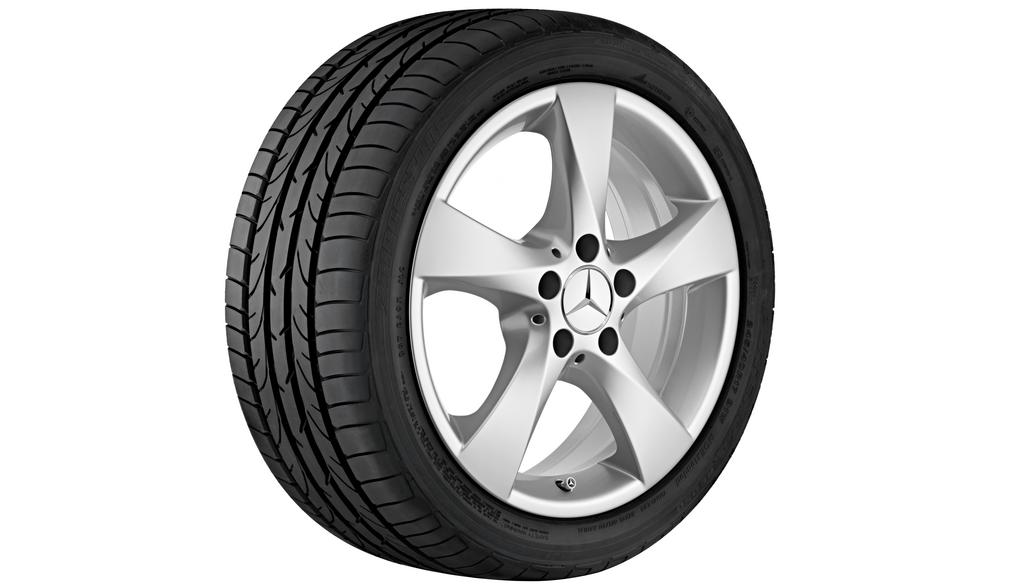 5-spoke wheel, vanadium silver, Continental, ContiWinterContact TS 830 P, 225/55 R17 101V XL, winter, Q44019111074A 5-spoke wheel, vanadium silver, Continental, ContiWinterContact TS 830 P, 225/55 R17 101V XL, winter, Q44019111074A