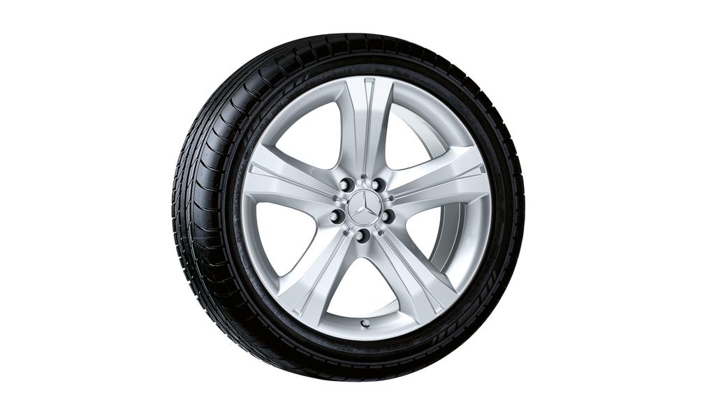 5-spoke wheel, Zubenesli, 48.3 cm (19 inch), CLS, 285/30 R19/, sterling silver, B66474392