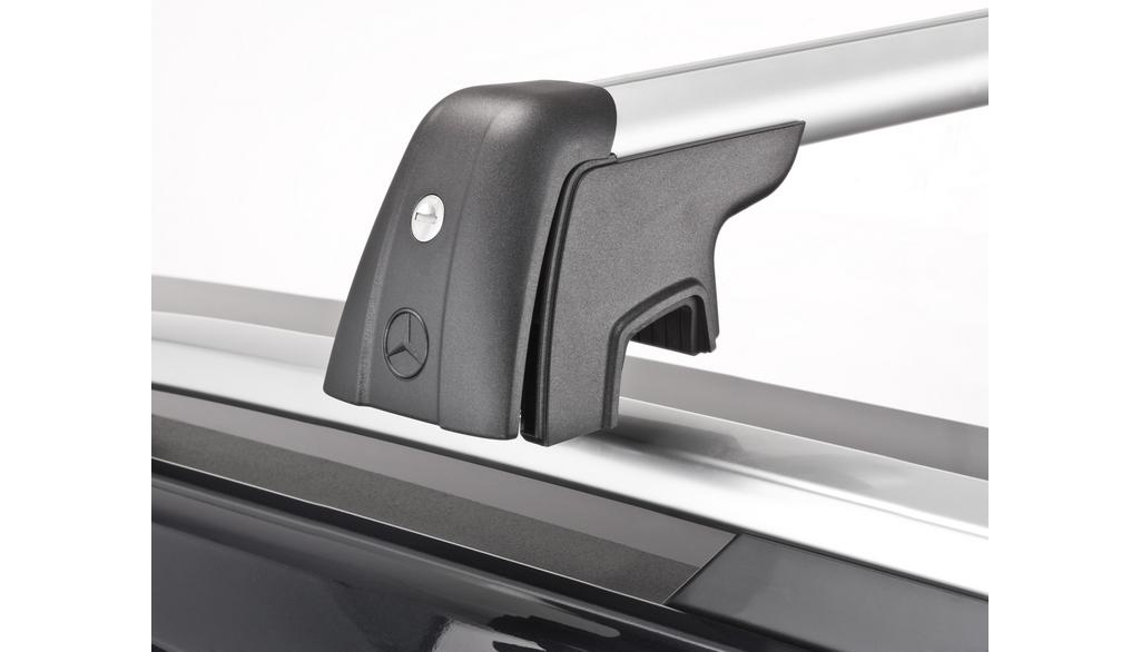 Railing carrier, GL-GLS, silver-colored, black, A1668901493 Railing carrier, GL-GLS, silver-colored, black, A1668901493