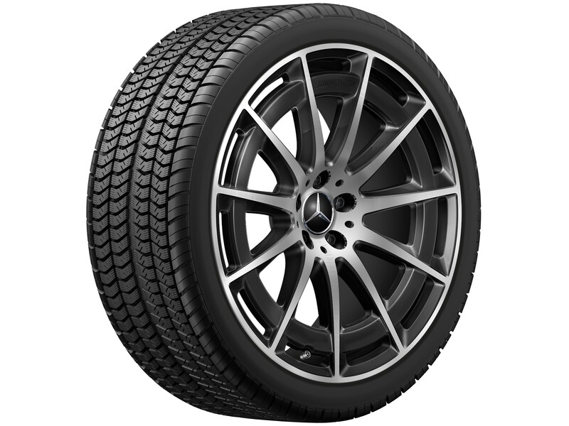 AMG multi-spoke wheel, black gloss turned, Continental, WinterContact TS 860 S MO1, 265/40 R21 105V, Winter, Q440141113260
