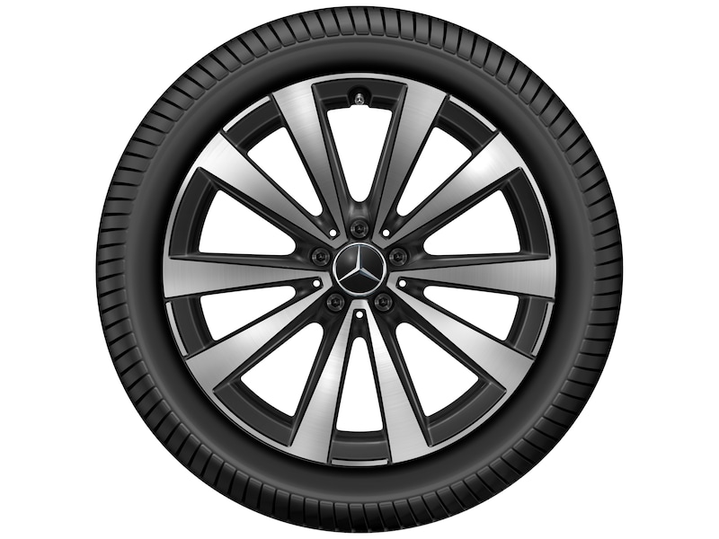 Cerchio a 5 doppie razze, nero lucido, Goodyear, Eagle F1 Asymmetric 5 MO, 255/45 R20 105H XL, estivo, Q4402414102100J2021