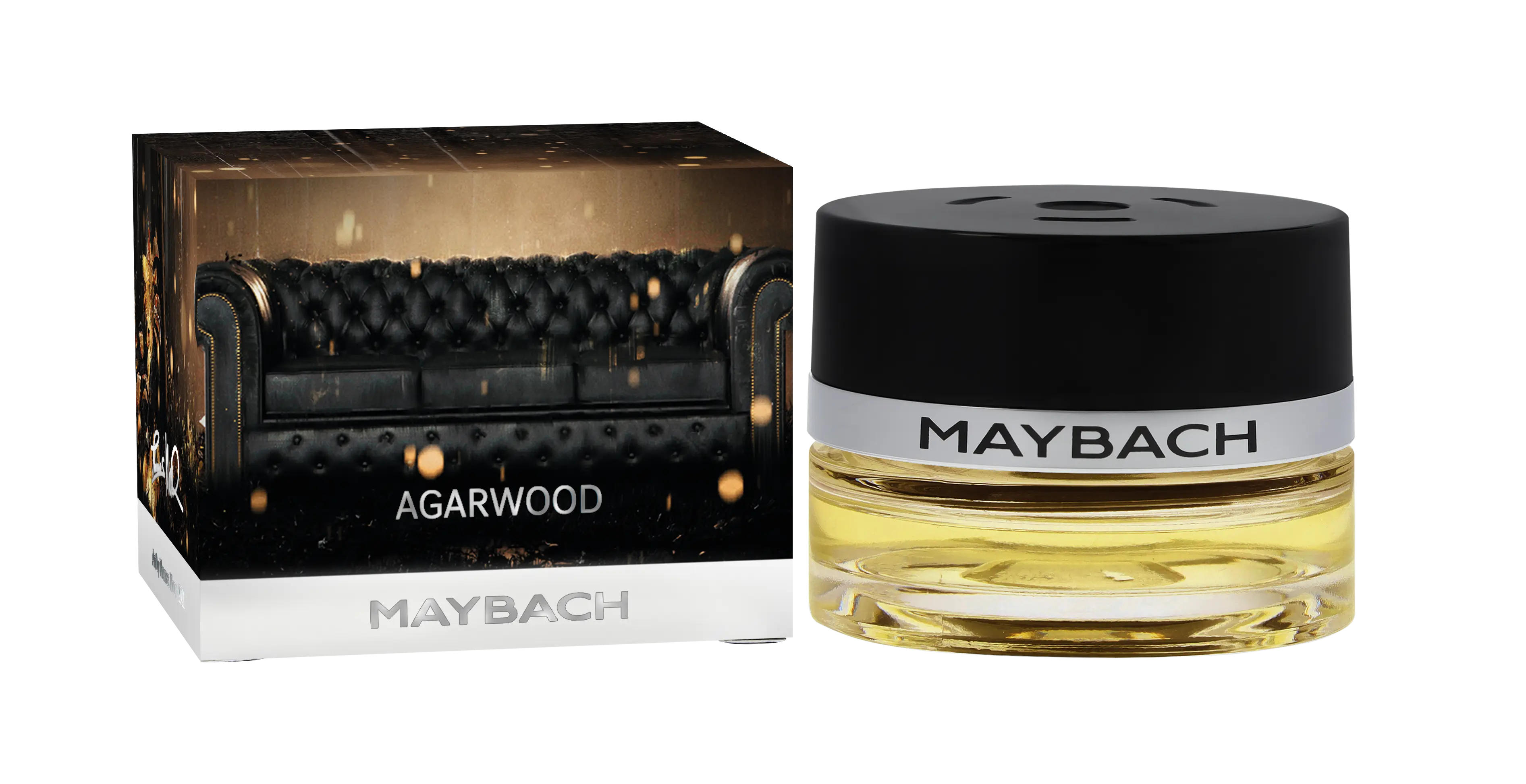 Flakon, AGARWOOD MOOD, transparent / schwarz, Glas, 15 ml, A0008995400