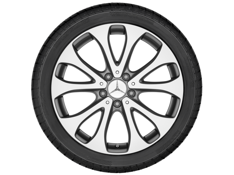 5-Doppelspeichen-Rad, 45,7 cm (18 Zoll), glanzgedreht, GLC, 235/60 R18/, grau Himalaya matt, A25340115007X69
