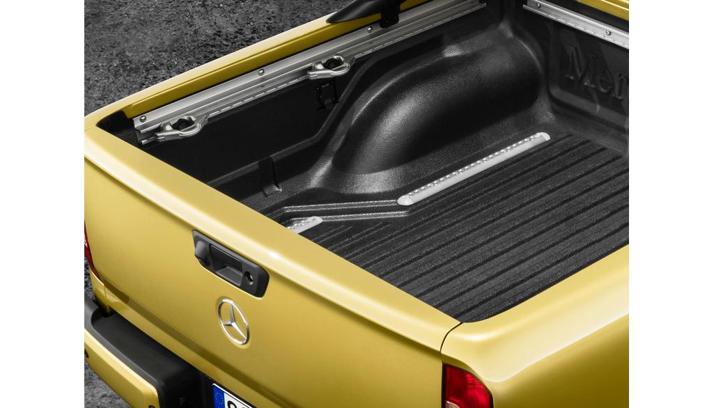 Lashing rails, for cargo bed trim, X-Class, silver-grey, A4708106000 Lashing rails, for cargo bed trim, X-Class, silver-grey, A4708106000