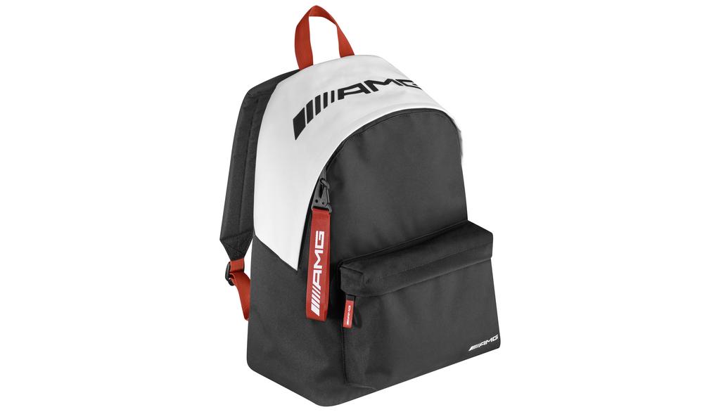 AMG backpack, white / black / red, B66959386 AMG backpack, white / black / red, B66959386