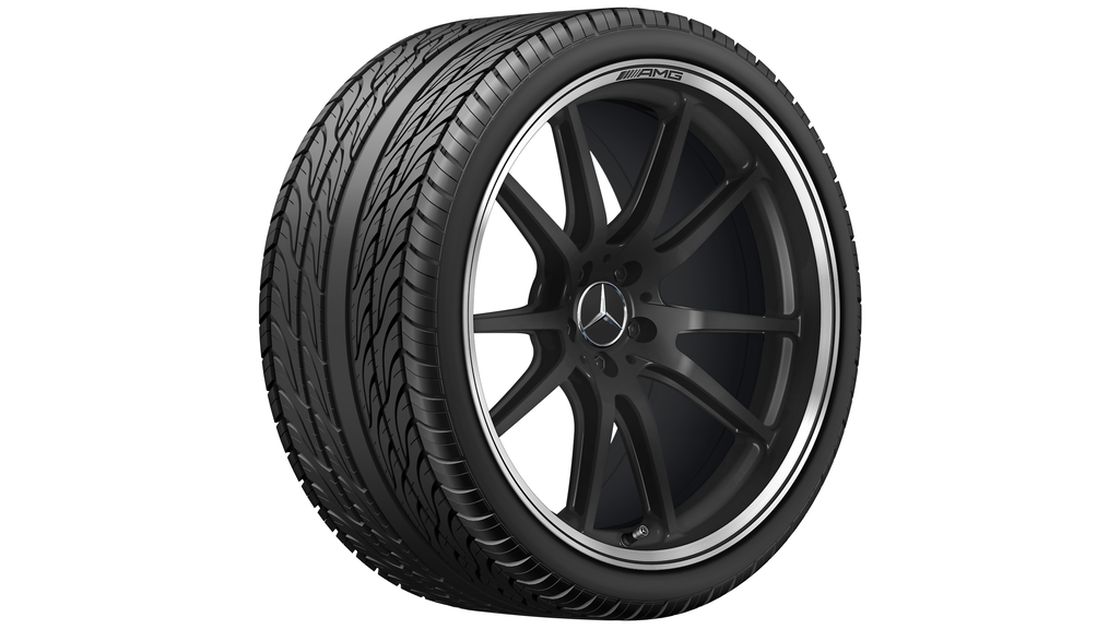 AMG Schmiederad Im 10-Speichen-Design Schwarz Matt Felgenhorn Glanzgedreht, Pirelli, P Zero Winter MO1, 21", Winter, Q4401417139600J2023