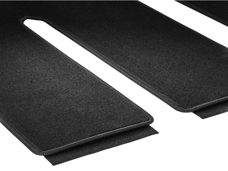 Veloursmatten, bagageruimte, met enkele rail, 1-delig, IN3, UT3, V-Klasse/EQV/ Vito/eVito, zwart, A4476805803