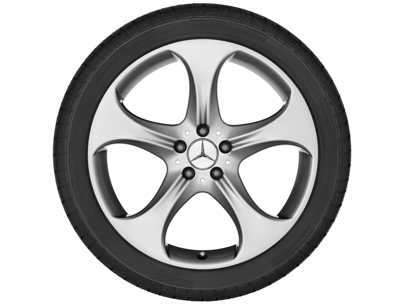 5-spoke wheel, 45.7 cm (18 inch), C-Class, 225/45 R18/, vanadium silver, A20540188007X45