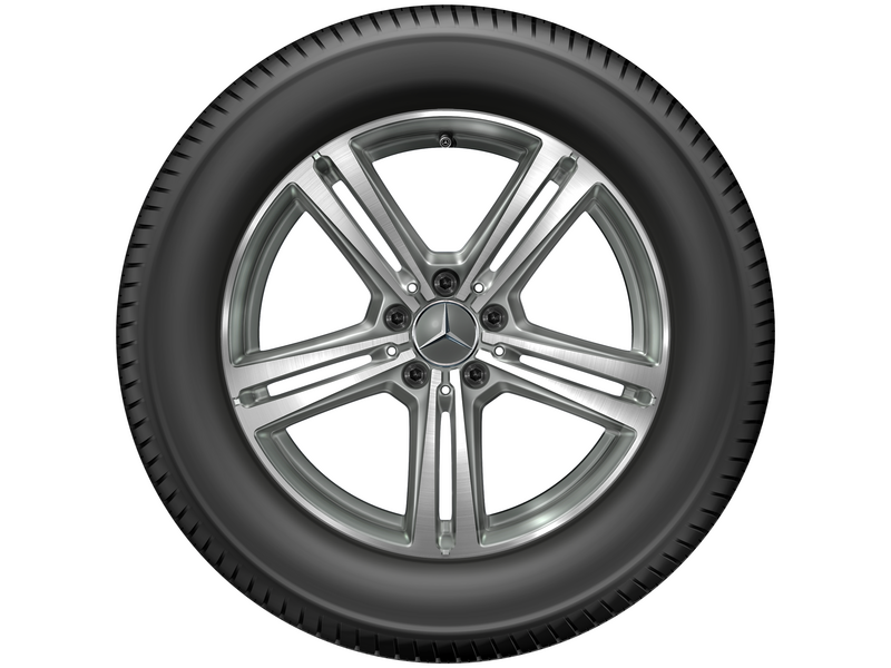 5-Speichen-Rad, 45,himalayagrau Glanzgedreht, Pirelli, Scorpion Winter MO, 235/60 R18 103H, Winter, Q440141715370G2