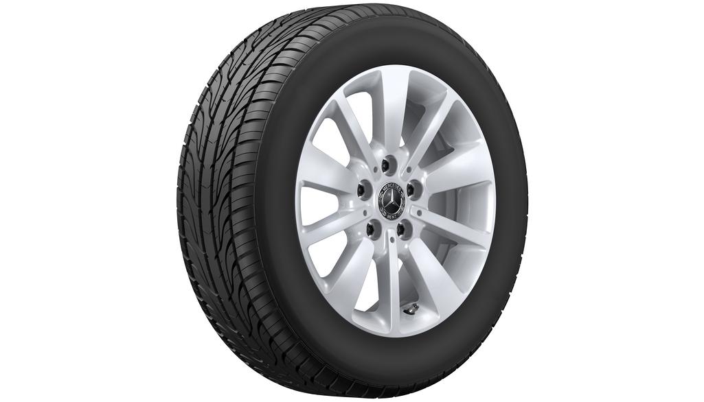 Cerchio a 10 razze, 40,6 cm (16 pollici), Citan/eCitan, 195/65 R16/, argento vanadio, A42040105007X45 Cerchio a 10 razze, 40,6 cm (16 pollici), Citan/eCitan, 195/65 R16/, argento vanadio, A42040105007X45
