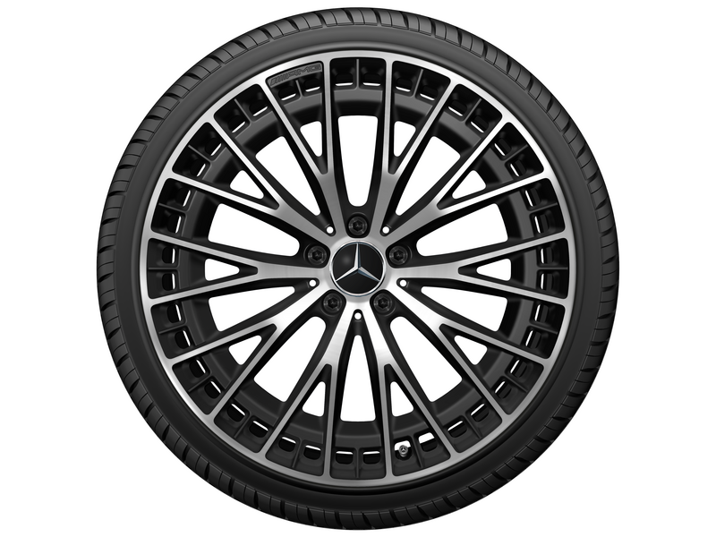 AMG Vielspeichen-Rad, 53,3 cm (21 Zoll), glanzgedreht, EQE, 295/30 R21/, schwarz matt, A29540130007X36