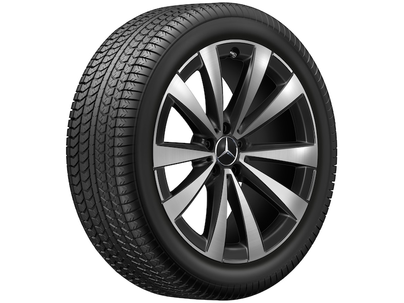 Cerchio a 5 doppie razze, nero lucido, Goodyear, Eagle F1 Asymmetric 5 MO, 255/45 R20 105H XL, estivo, Q4402414102100J2021