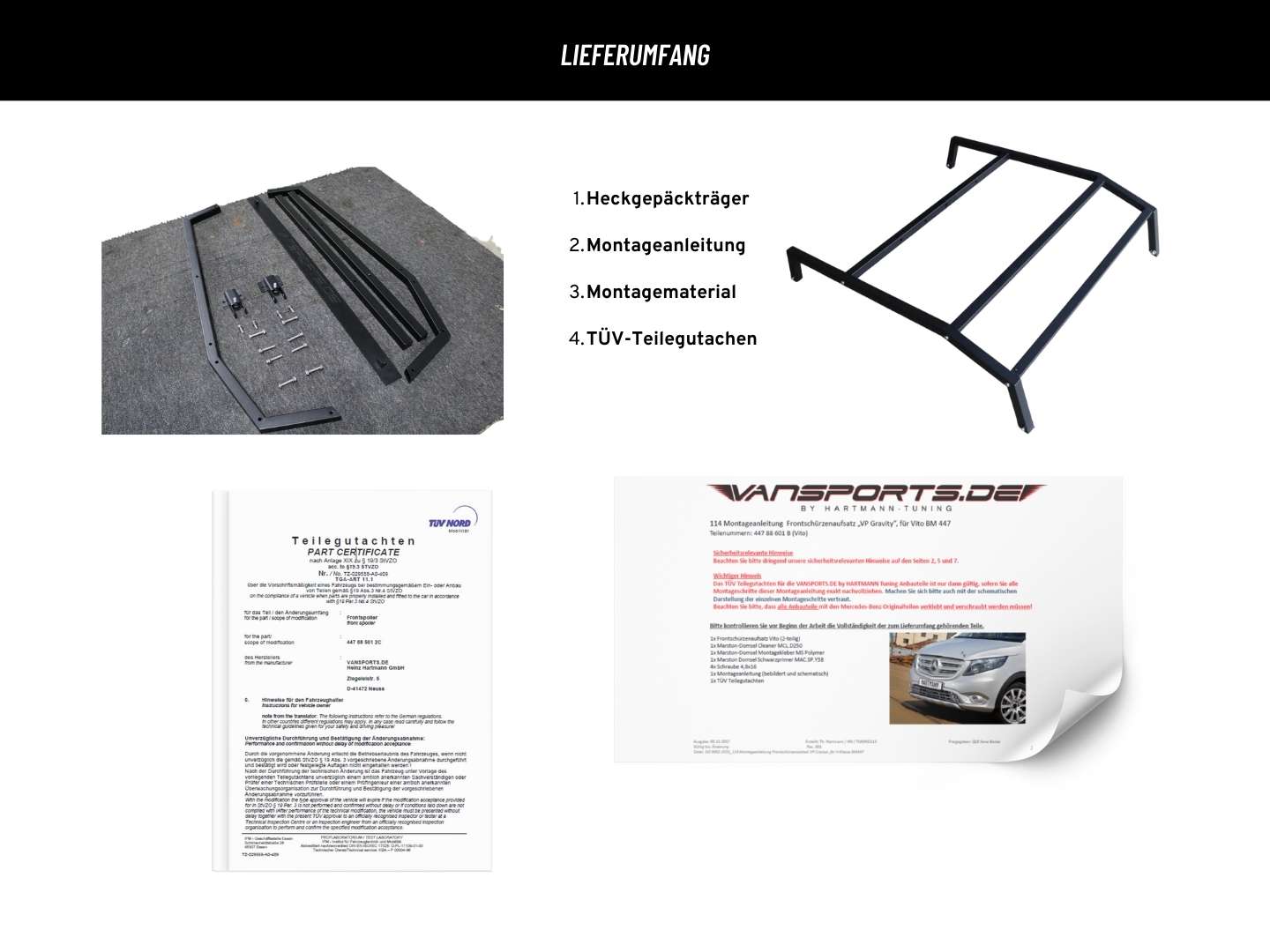 Heckgepäckträger VP Solid für Vito/V-Klasse 447, VS-'44777200